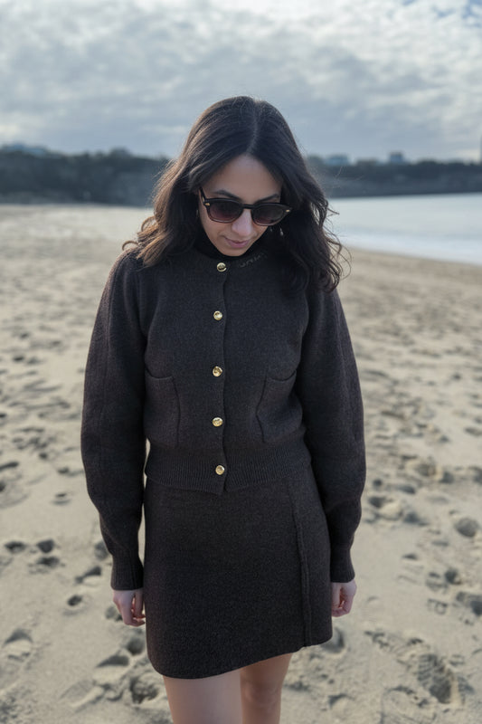 Ensemble MARSA en Maille – Chocolat